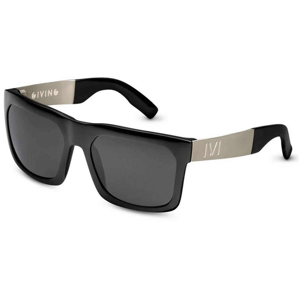 NEW IVI VISION unisex giving sunglasses in polished black polarized